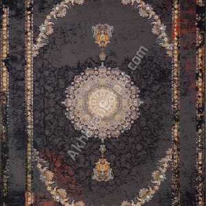 red and gray vintage carpet model ad 1117