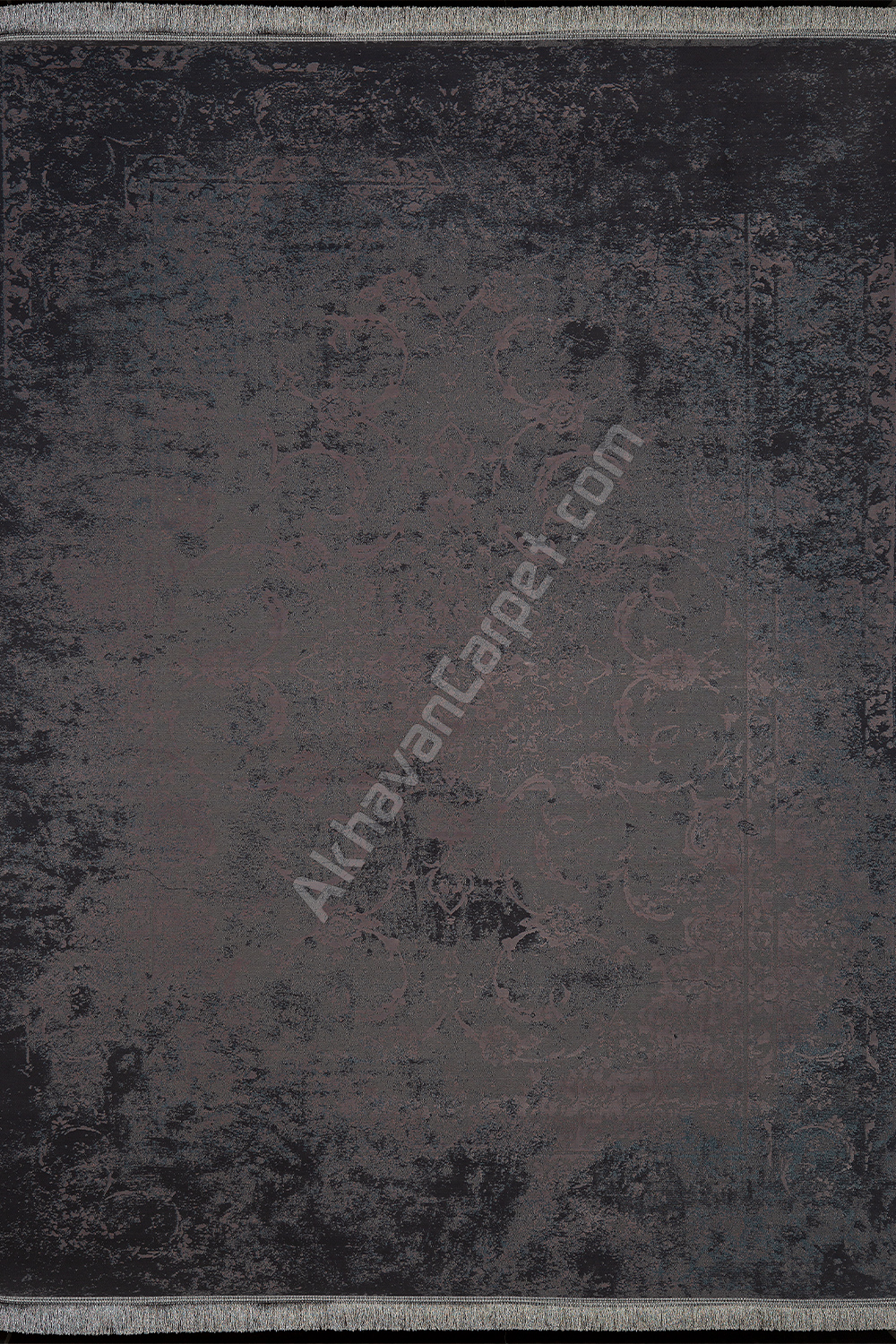 persian black vintage carpet model ad 1109