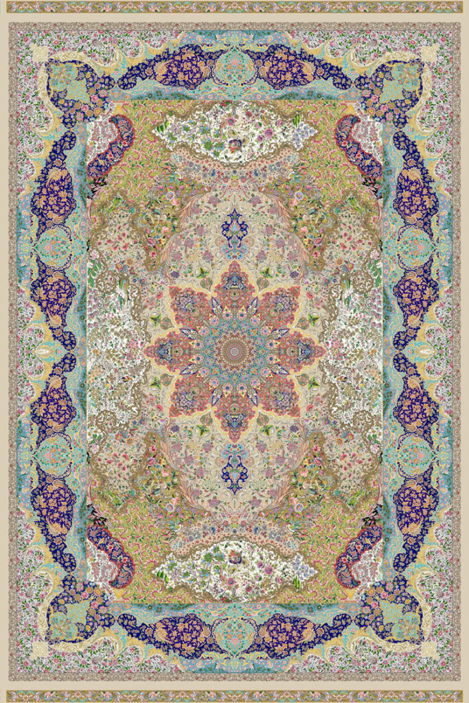 akhavan persian silk carpets ak16001
